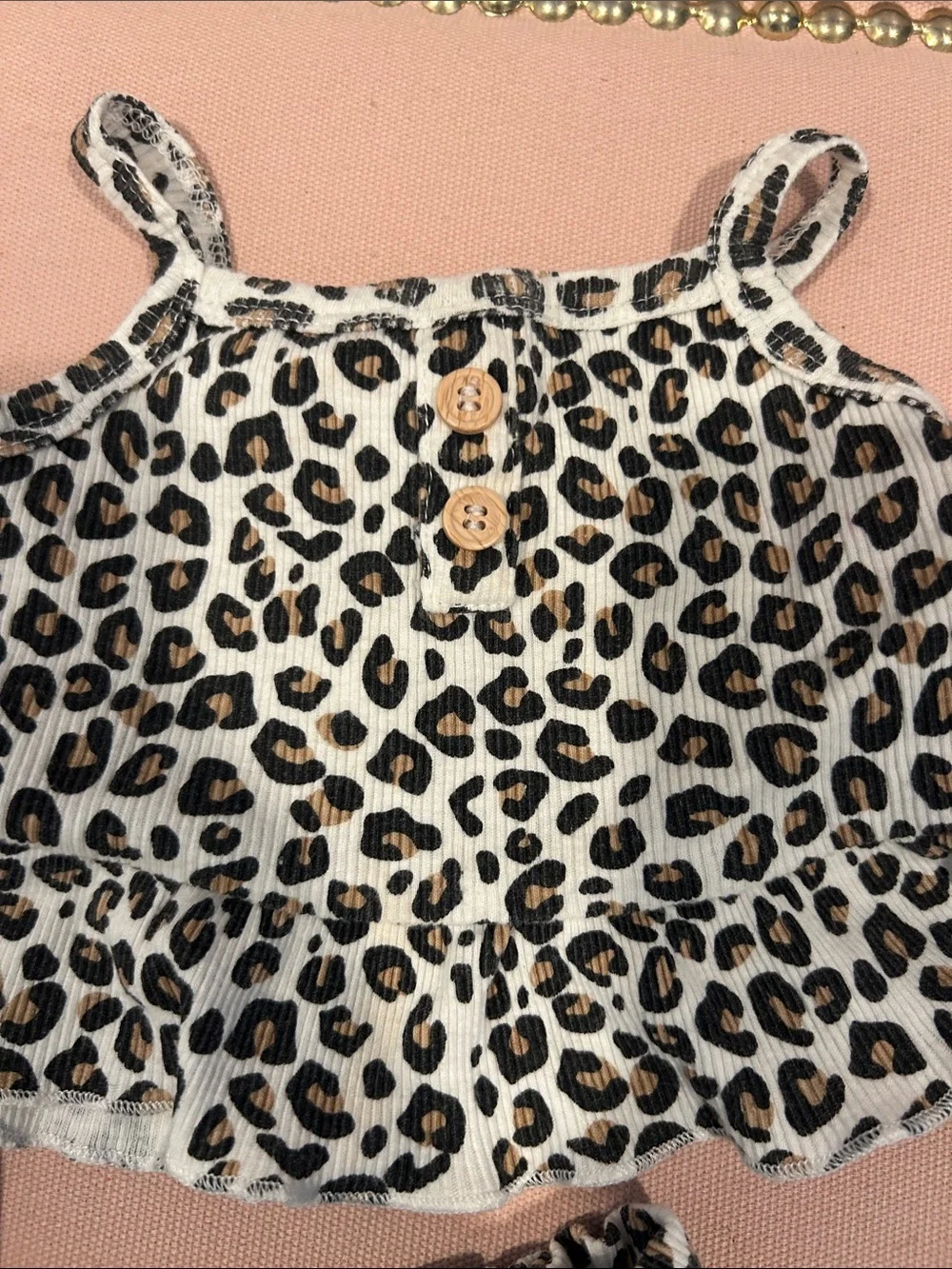 RZ by Rachel Zoe 6/9M Leopard Print Ruffle Tank & Short Set 🐆